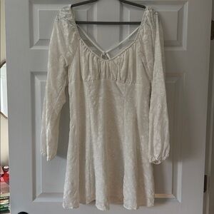 Wild Fable Cream Lace Long Sleeve Dress